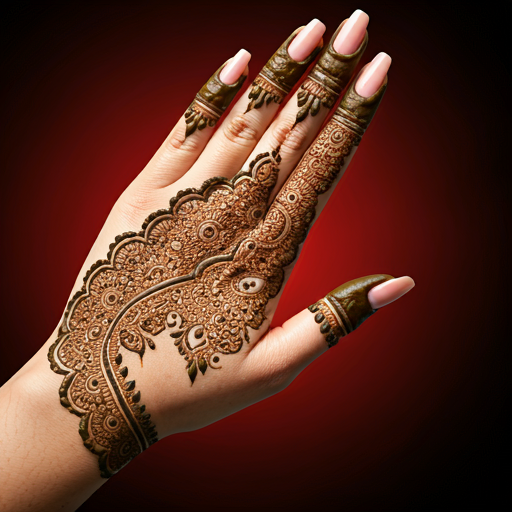 Royal Front Hand Mehndi Design