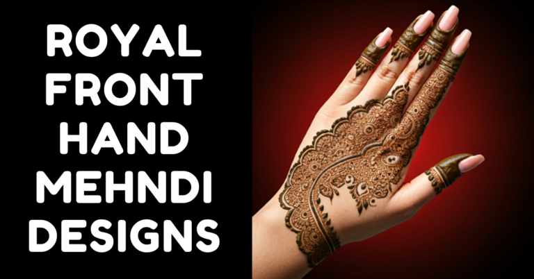 royal front hand mehndi design