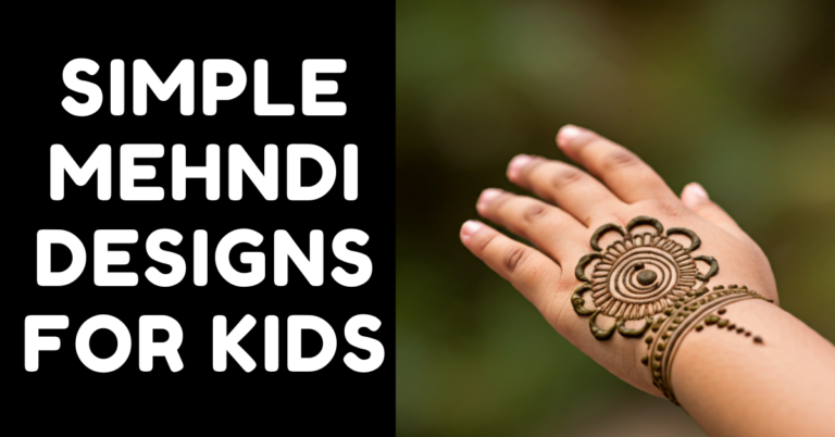 simple mehndi designs for kids