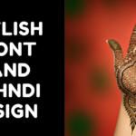 Stylish royal front hand mehndi design