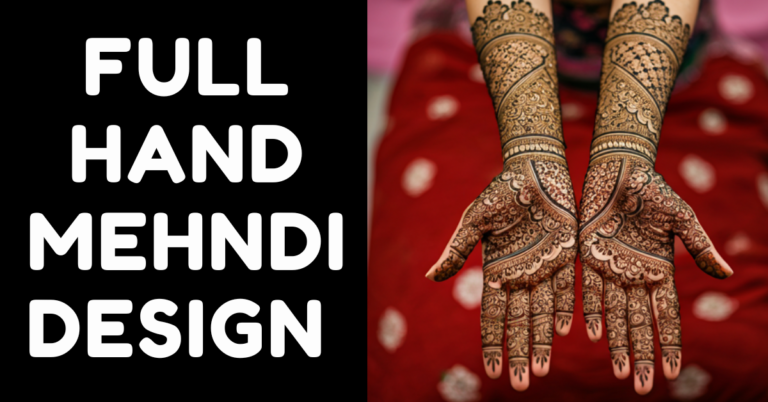 Full hand mehndi design