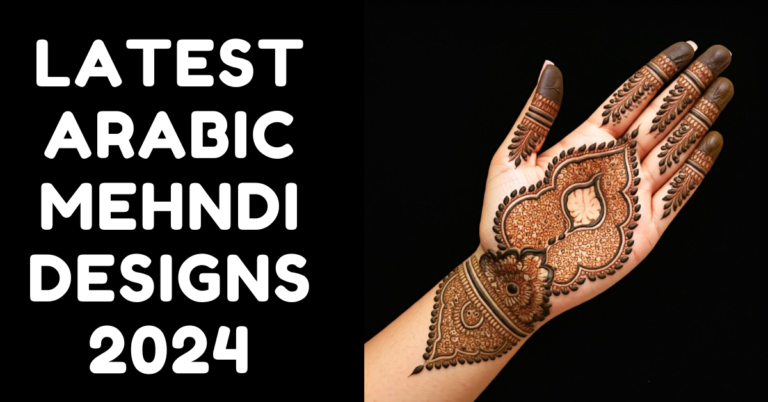 Latest Mehndi Design 2024 Arabic