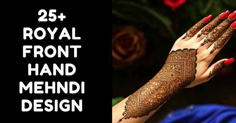 royal front hand mehndi design