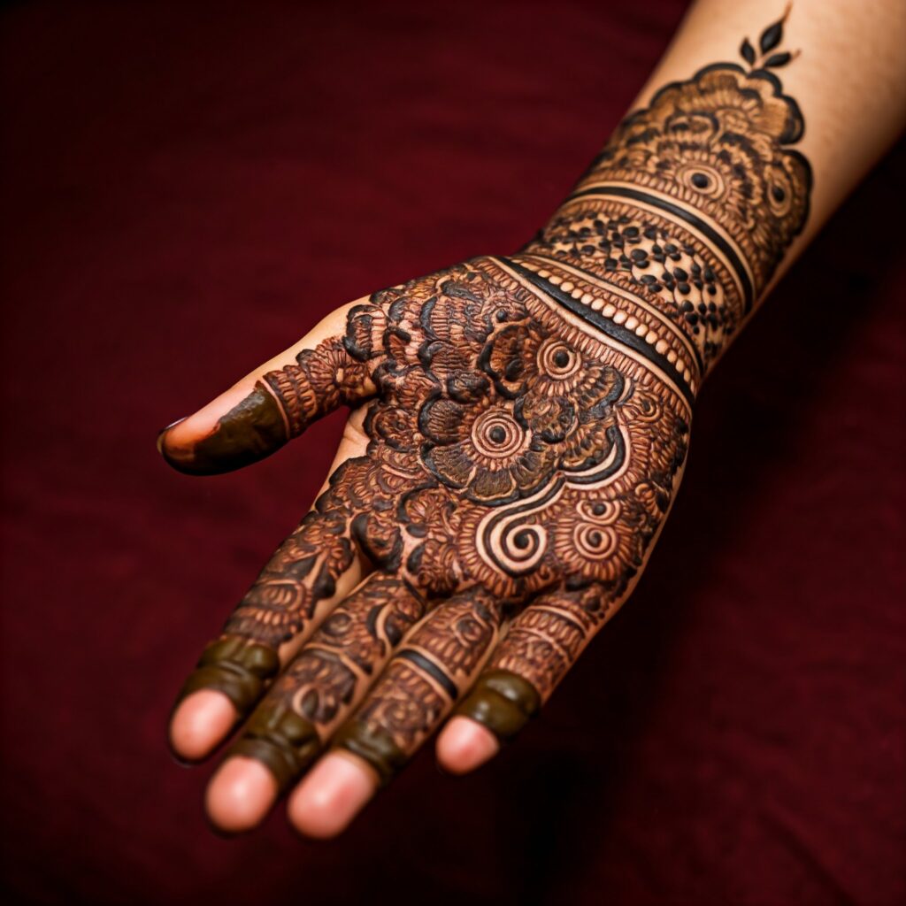 Simple Royal Front Hand Mehndi Design - 2