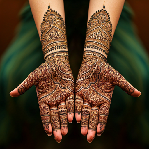modern royal front hand mehndi design

