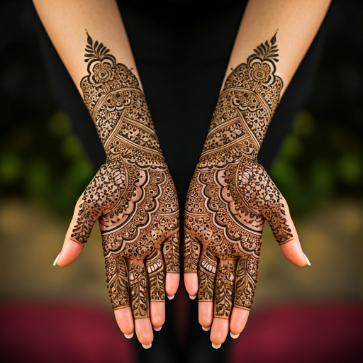 modern royal front hand mehndi design

