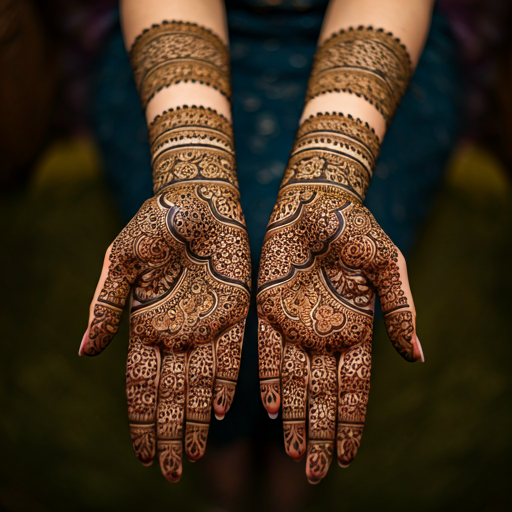modern royal front hand mehndi design

