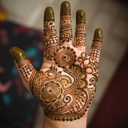 Bengali mehndi design simple full hand