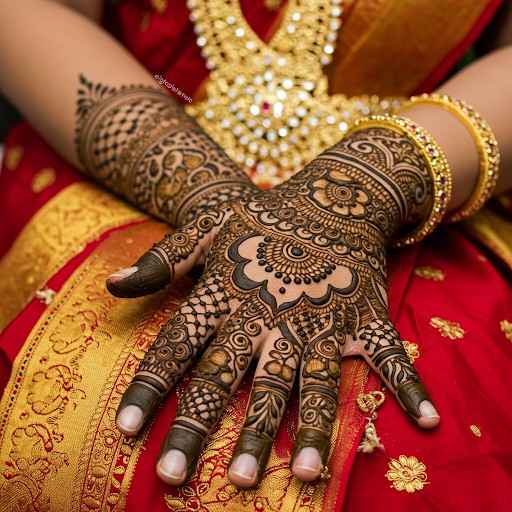 Bengali mehndi design simple full hand