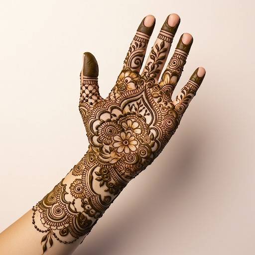 Latest Trendy Style Royal Mehndi Design