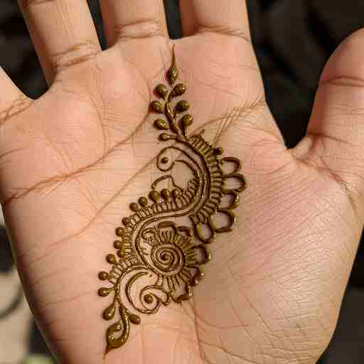 Captivating floral tapestry on the hand