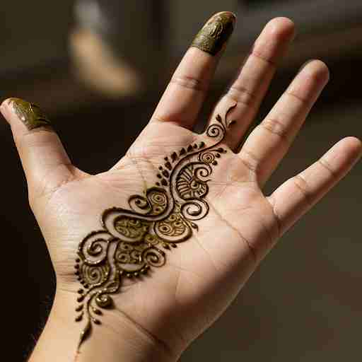 A graceful Mehndi masterpiece