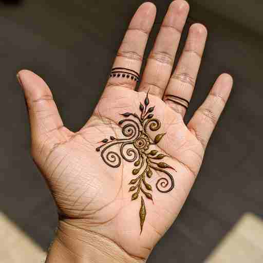 A mehndi design which dances across the skin