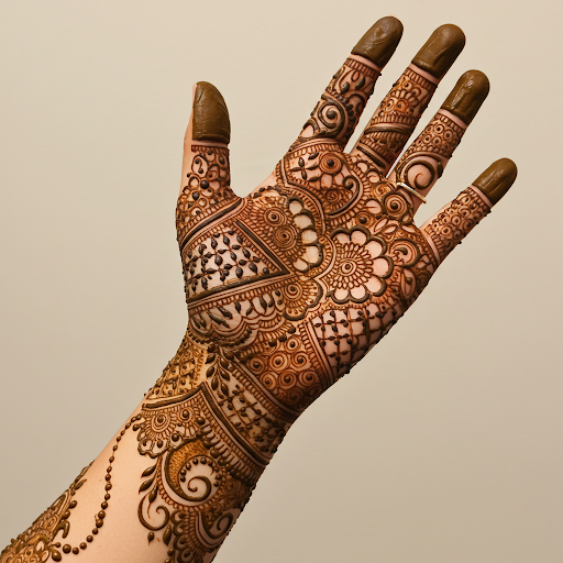 Both functional and nice mehndi design.