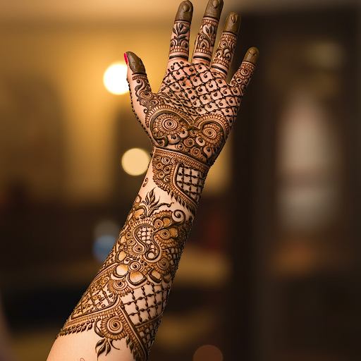 Intricate patterns and designs for hands