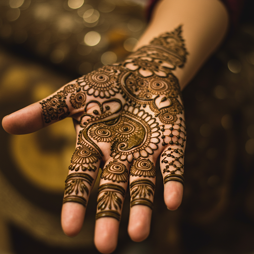 Henna art that captures the essence of femininity.