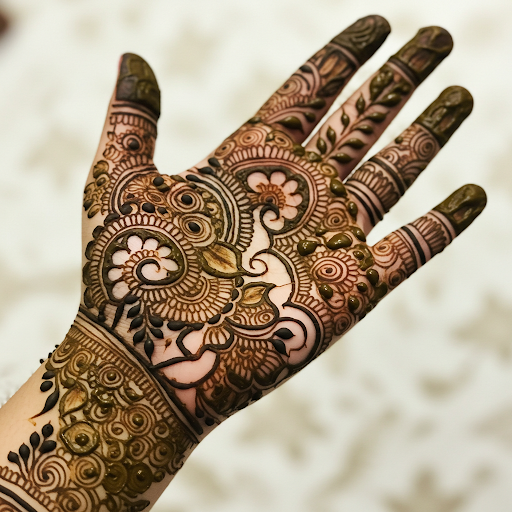 A delicate balance of empty space and intricate design